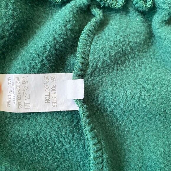 Men’s XL pull on cotton blend cut off shorts w/elastic waist & drawstring green - Picture 7 of 9